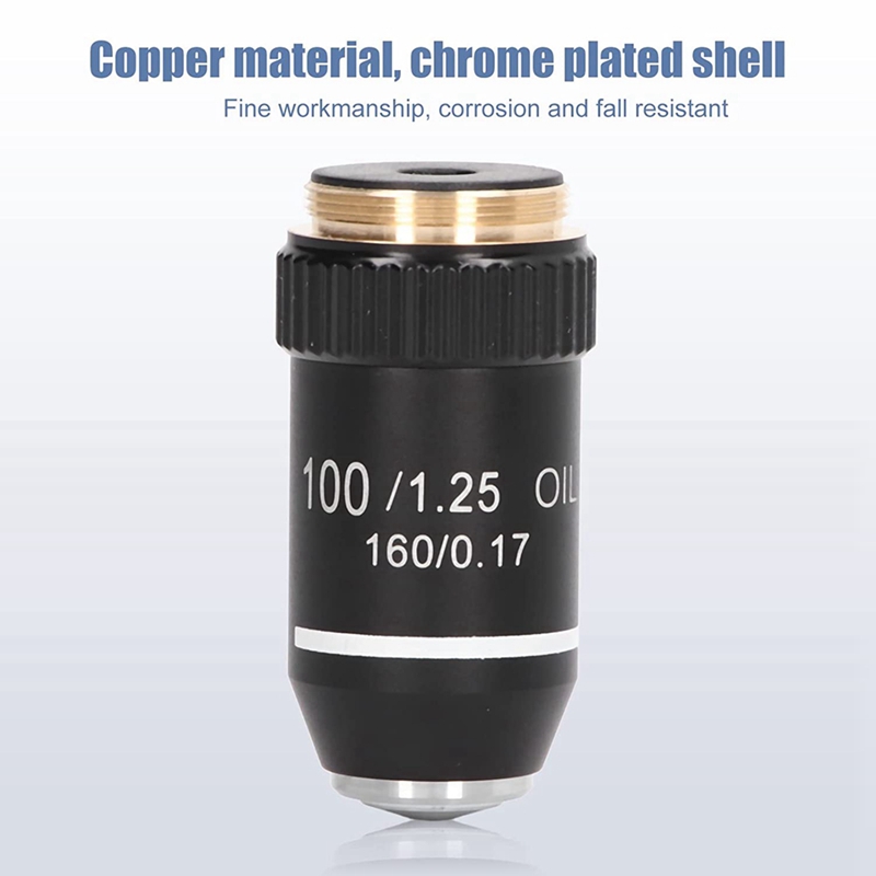 Medical Laboratory Technology - 100X Oil Achromatic Microscope Objective 20.2mm