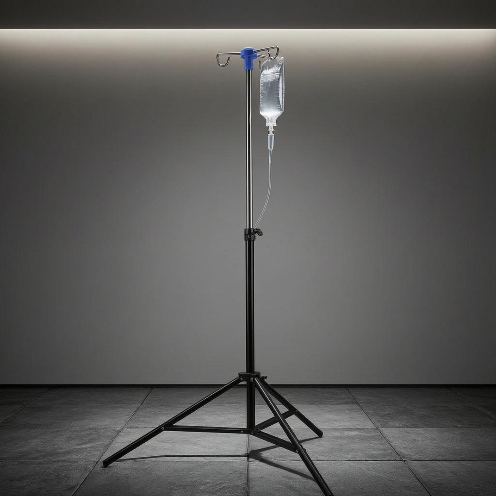 Iv Infusion Pole - Tripod Infusion Stand Black Folding Infusion