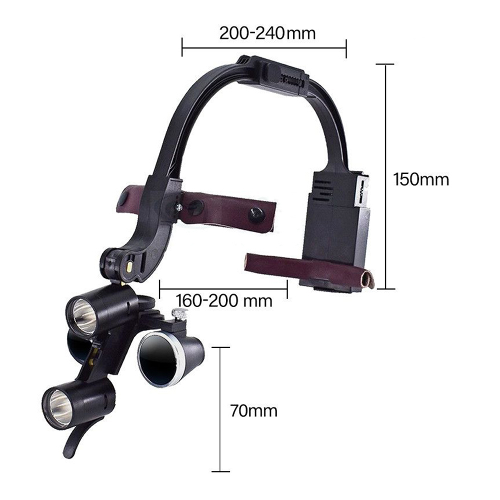 Dental Loupe Magnifier 2.5x 3. - đánh giá và giá Led Medical Headlight