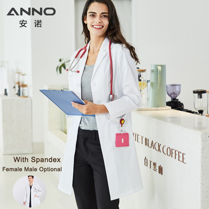 ANNO Long Sleeve Lab Uniforms  - đánh giá và giá Lab Coat Medical