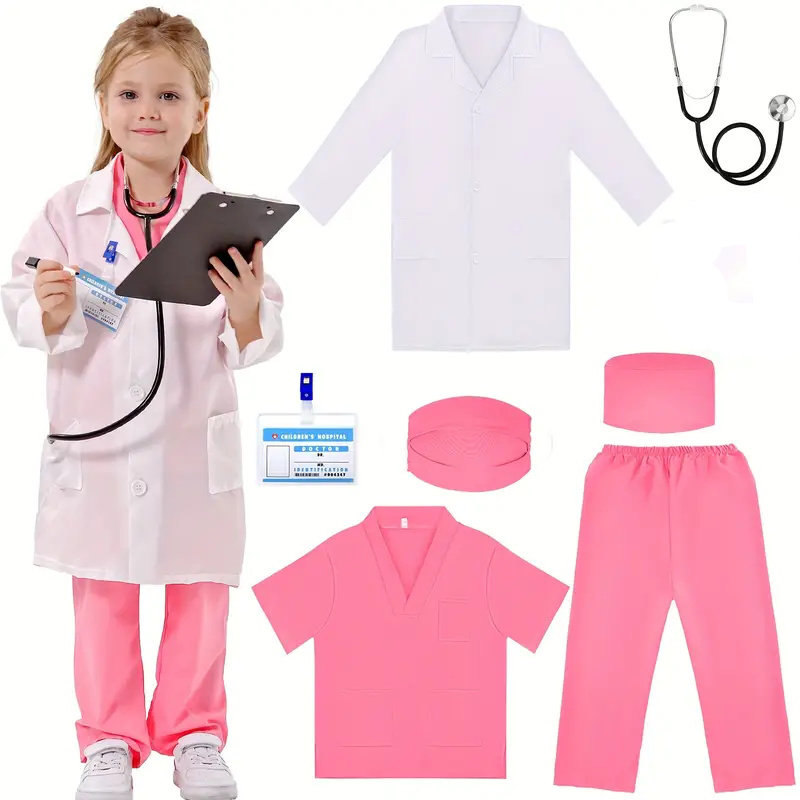 7PCS Kids Doctor Nurse Cosplay - đánh giá và giá Lab Coat Medical