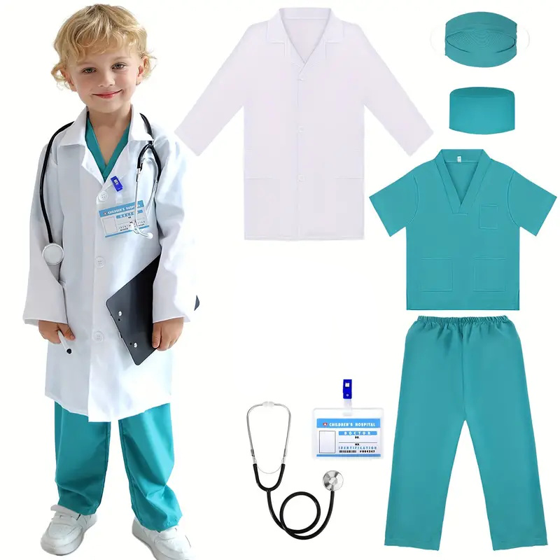 7PCS Kids Doctor Nurse Cosplay - đánh giá và giá Lab Coat Medical