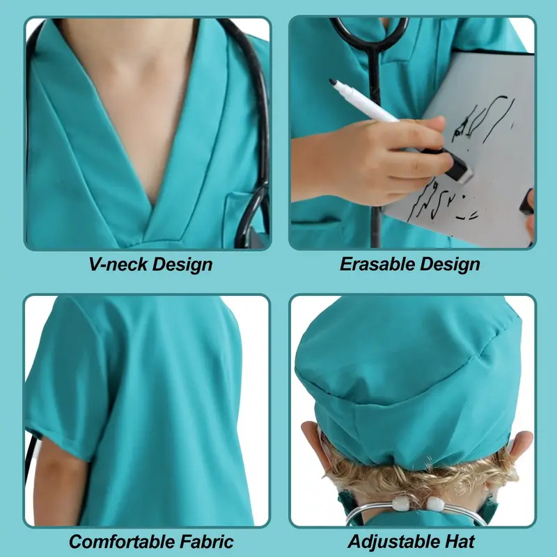 7PCS Kids Doctor Nurse Cosplay - đánh giá và giá Lab Coat Medical