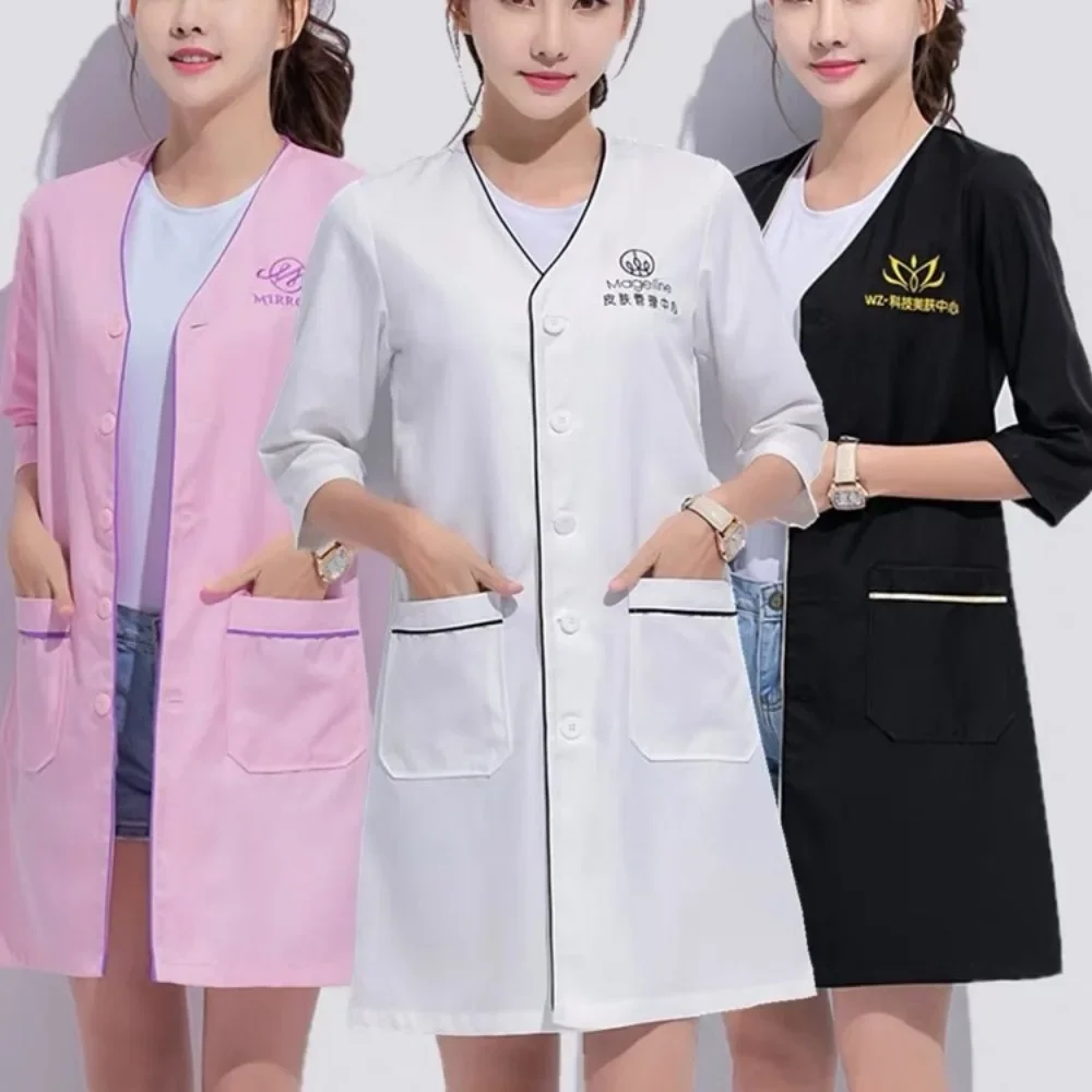 Custom Logo Beauty Uniform Bea - đánh giá và giá Lab Coat Medical