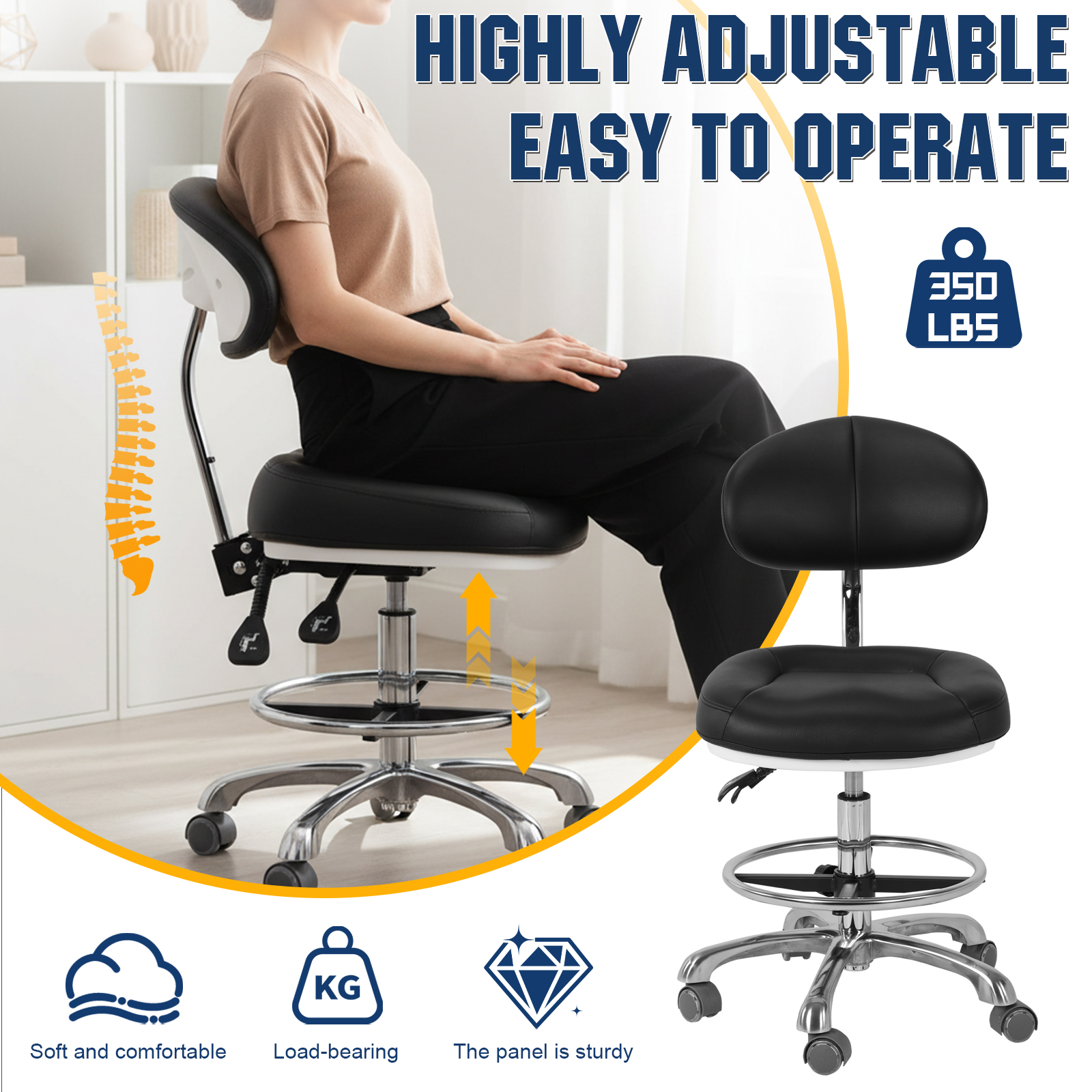 Swivel Tall Office Chair with  - đánh giá và giá Medical Lab Officer